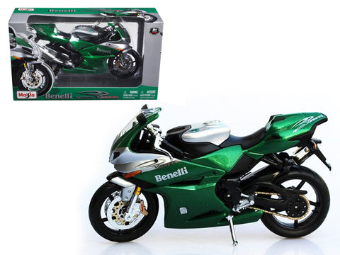 Benelli Tornado Tre 1130 Green/Silver Motorcycle 1/12 Diecast Model by Maisto