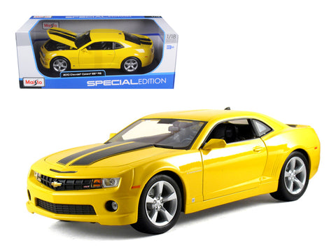 2010 Chevrolet Camaro SS RS Yellow 1/18 Diecast Model Car by Maisto