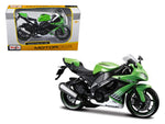 2010 Kawasaki Ninja ZX-10R Green Bike 1/12 Motorcycle Model by Maisto