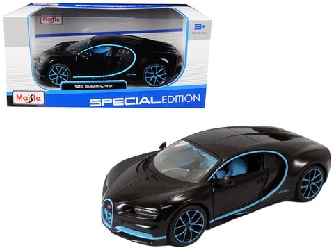 Bugatti Chiron 42 Black Limited Edition 1/24 Diecast Model Car by Maisto