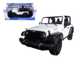 2014 Jeep Wrangler Willys White 1/18 Diecast Model Car by Maisto