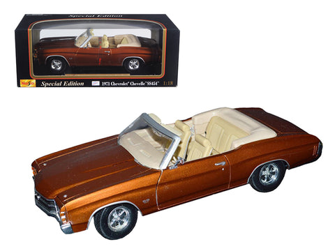1971 Chevrolet Chevelle SS 454 Convertible Brown 1/18 Diecast by Maisto