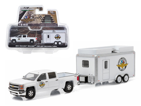 2015 Chevrolet Silverado 1500 and IMS Gift Shop Trailer Hitch & Tow Series 6 1/64 Diecast Model by Greenlight