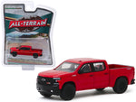 2019 Chevrolet Silverado Trail Boss Pickup Truck Red Hot \"All Terrain\" Series 9 1/64 Diecast Model Car by Greenlight