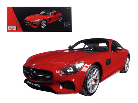 Mercedes AMG GT Red Exclusive Edition 1/18 Diecast Model Car by Maisto