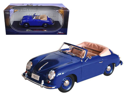 1950 Porsche 356 Convertible Blue 1/18 Diecast Model Car by Signature Models