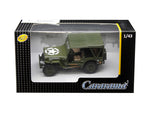 1/4 Ton Military Vehicle Soft Top Green 1/43 Diecast Model Car by Cararama