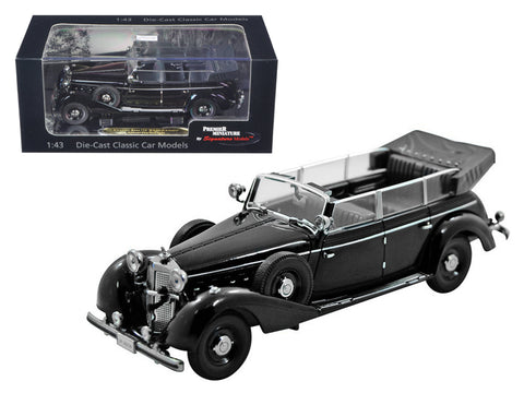 1938 Mercedes 770K Parade Car Black 1/43 Diecast Car Model by Signature Models