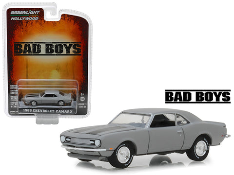 1968 Chevrolet Camaro Gray \"Bad Boys\" (1995) Movie \"Hollywood\" Series 21 1/64 Diecast Model Car by Greenlight