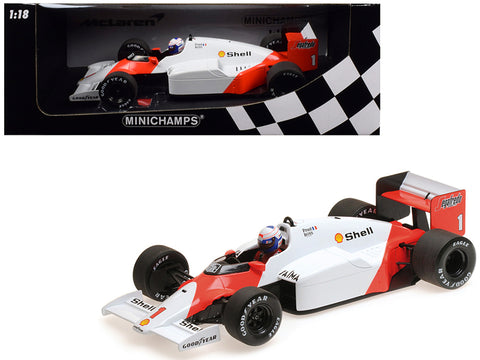 McLaren TAG MP4/2C #1 Alain Prost \"Shell\" World Champion (1986) 1/18 Diecast Model Car by Minichamps