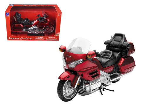 2010 Honda Gold Wing Burgundy 1/12 Diecast Motorcycle Model by New Ray