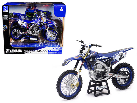 Yamaha Factory Racing YZ450F #2 Cooper Webb Motorcycle Model 1/12 by New Ray