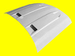 3 STYLE FUNCTIONAL HEAT EXTRACTION AIR FIBERGLASS HOOD (UNPAINTED)