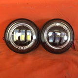 4.5″ Auxiliary Black Spot With ORANGE Halo Passing HID LED Fog Lights 4-1/2″