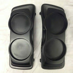 Harley Davidson 5″ Extended Saddlebags Dual 6.5" Speaker Lids No Cut Outs