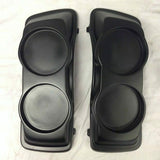 Harley Davidson 5″ Extended Saddlebags Dual 6.5" Speaker Lids No Cut Outs