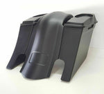 6x9 6" Dual Exhaust Saddlebag Rear Overlay Fender 2009-2013 Harley Davidson