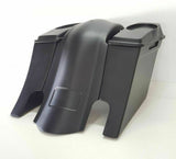 6x9 6" Dual Exhaust Saddlebag Rear Overlay Fender 2009-2013 Harley Davidson