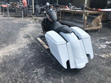 Harley Sportster 883 / Dyna / Sportster 5″ Dual Cut Out Saddlebags Kit No Lids