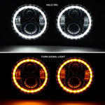 For 2004-2013 Road Glide 5.75inch Chrome Halo Ring Headlight Dual LED lamps