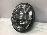 7″ DAYMAKER Replacement Custom Skull Design Projector HID LED Light Headlight
