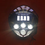 For Victory Cross Country With bottom Halo Black HID LED Light Headlight