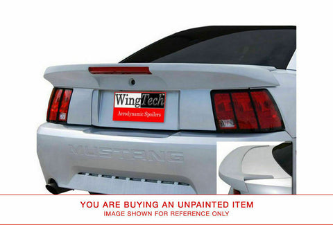 Unpainted Rear Spoiler for FORD MUSTANG (LONG PEDESTAL) 1999-2004 Pre-Drilled