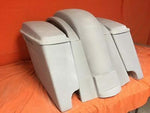 Honda VTX 1300 / 1800 4″ Stretched Saddlebags Rear Fender Dual Cut Outs Lids