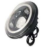 7″ DAYMAKER Black Angel Eye RED HALO LED Headlight Yamaha Roadstar 1600 / 1700