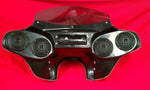 Suzuki C50 Motorcycle Headlight Fairing Quad 6.5″ Speakers Batwing