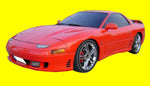 FITS FRP ROCKET BUNNY WHITE SPOILER FLAP SUIT MITSUBISHI GTO 3000GT Z16A|90-93