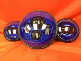 7″ BLUE Headlight Blue 4.5″–4 1/2″ Auxiliary AUX Spot Passing LED Fog Lights