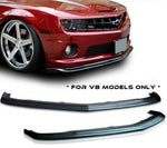 FOR 2010-2013 CHEVY CAMARO SS V8 ZL1 STYLE FRONT BUMPER LIP SPOILER SPLITTER