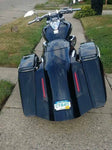 Suzuki M109R Fifty Five Extended Saddlebags LED Fender No Cut Out & 6.5" Lids