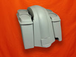 Harley 4″ Extended Saddlebags Dual 6.5″ Speaker Lids Fender Right Cut out