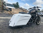 Harley Sportster 883 / Dyna / Sportster 5″ Dual Cut Out Saddlebags Kit + Lids