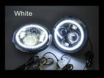 7″ DAYMAKER Black WHITE HALO HID LED Headlight Kawasaki Vulcan Nomad 1500/1600