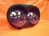 DUAL 7″ PURPLE DAYMAKER 2014 & UP LED ROAD GLIDE Headlight Harley Bezel