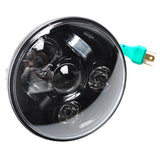 5.75" 5 3/4 LED Motorcycle Headlight Projector DRL Bulb Harley Black