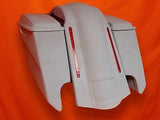 Harley Davidson 5″ Extended Stretched Saddlebags With Cut Outs LED Fender Lids