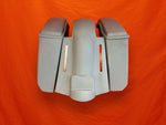 Harley 5″ Extended Saddlebags No Cut Outs Replacement LED Fender 6.5" Lids 09–13