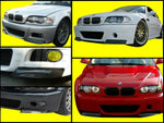 CSL STYLE FIBER GLASS FRONT BUMPER LIP SPLITTER FOR 99-2006 FITS: BMW E46 M3