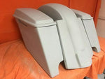 Honda Shadow Sabre 1100 6″ Extended Saddlebags Rear Fender Dual Cut Out 6x9 Lids