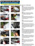 Unpainted Factory Style Spoiler for LEXUS ES 2013 & UP LIP NO LIGHT ABS PLASTIC