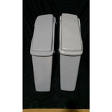 Harley Davidson 4" Extended Stretched Saddlebags   Lids - No Cut Outs