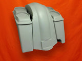 Harley Davidson 4″ Extended Saddlebags Dual 6.5″ Lids Fender Right Cut out