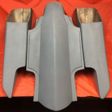 Kawasaki Nomad Vulcan 1500 6″ Trendsetter Bags Fender RIGHT Cut Out + 6.5" LIDS