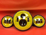 7″ YELLOW Headlight Yellow 4.5″–4 1/2″ Auxiliary AUX Spot Passing LED Fog Lights