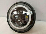 7″ DAYMAKER Kawasaki Vulcan Nomad 800 Black With Amber Halo HID LED Headlight