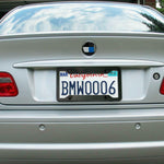 Carbon Fiber License Plate Frames - Front & Rear 2Pcs with License Plate Screws